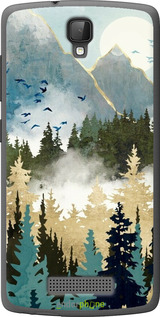 Силиконовый чехол С изображением лесного пейзажа для ZTE L5 - 6548u-429 изображение 