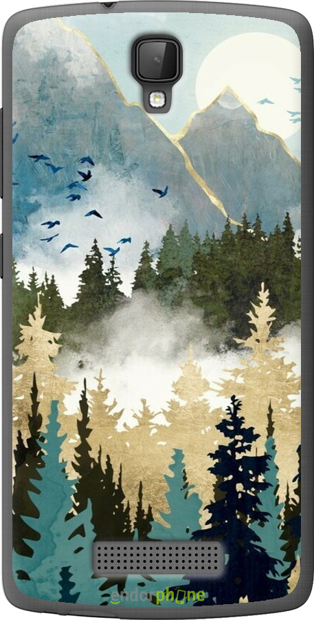 Силиконовый чехол С изображением лесного пейзажа для ZTE L5 - 6548u-429 изображение 