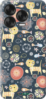 Силиконовый чехол Котята v4 для ZTE Nubia V70 Design - 1224u-4084 изображение 