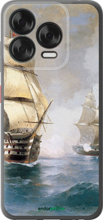 Силиконовый чехол Айвазовский. Корабли для ZTE Nubia V70 Design - 160u-4084 изображение 