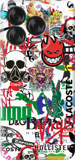 Силиконовый чехол Many different logos для ZTE Nubia V70 Design - 4022u-4084 изображение 