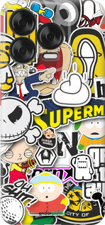 Силиконовый чехол Popular logos для ZTE Nubia V70 Design - 4023u-4084 изображение 