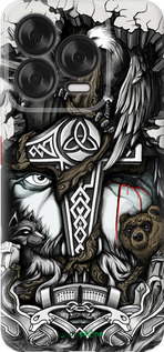 Силиконовый чехол Тату Викинг для ZTE Nubia V70 Design - 4098u-4084 изображение 