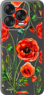 Силиконовый чехол Нарисованные маки для ZTE Nubia V70 Design - 4278u-4084 изображение 