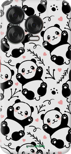 Силиконовый чехол Панды для ZTE Nubia V70 Design - 4318u-4084 изображение 