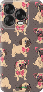 Силиконовый чехол мопсики 2 для ZTE Nubia V70 Design - 4362u-4084 изображение 