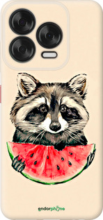 Силиконовый чехол Енотик с арбузом для ZTE Nubia V70 Design - 4605u-4084 изображение 