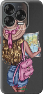 Силиконовый чехол Девушка с картой для ZTE Nubia V70 Design - 4704u-4084 изображение 