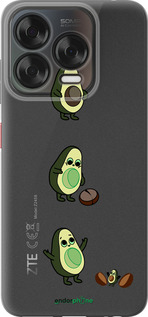 Силиконовый чехол Авокадо 1 для ZTE Nubia V70 Design - 4857u-4084 изображение 