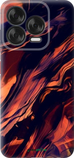 Силіконовий чехол Чорно-помаранчева абстракція для ZTE Nubia V70 Design - 5340u-4084 изображение 