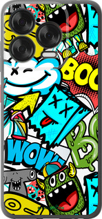 Силиконовый чехол Стикеры v4 для ZTE Nubia V70 Design - 5508u-4084 изображение 