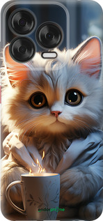 Силіконовий чехол Білий кіт для ZTE Nubia V70 Design - 5646u-4084 изображение 