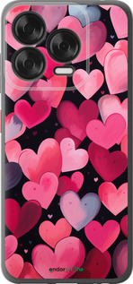 Силиконовый чехол Сердечки 4 для ZTE Nubia V70 Design - 5662u-4084 изображение 