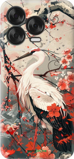 Силиконовый чехол Аист в цвету сакуры для ZTE Nubia V70 Design - 6109u-4084 изображение 