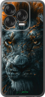 Силиконовый чехол Пламенный лев для ZTE Nubia V70 Design - 6153u-4084 изображение 