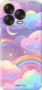 Силіконовий чехол Хмари та веселка для ZTE Nubia V70 Design - 6312u-4084 изображение 