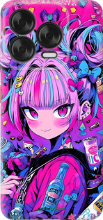Силиконовый чехол Аниме милаха для ZTE Nubia V70 Design - 6314u-4084 изображение 