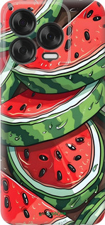 Силиконовый чехол Арбуз для ZTE Nubia V70 Design - 6315u-4084 изображение 