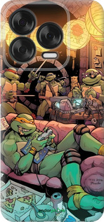 Силиконовый чехол Черепашки нинзя для ZTE Nubia V70 Design - 6346u-4084 изображение 
