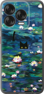 Силиконовый чехол Чехол с изображением водяных лилий Моне и кошек для ZTE Nubia V70 Design - 6399u-4084 изображение 