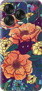Силіконовий чехол Із зображенням польових квітів для ZTE Nubia V70 Design - 6419u-4084 изображение 
