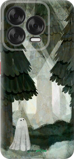 Силиконовый чехол С изображением соснового леса и привидения для ZTE Nubia V70 Design - 6420u-4084 изображение 