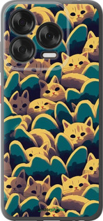 Силиконовый чехол С изображением кошек для ZTE Nubia V70 Design - 6429u-4084 изображение 