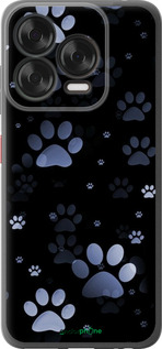 Силіконовий чехол З синіми відбитками лап для ZTE Nubia V70 Design - 6441u-4084 изображение 