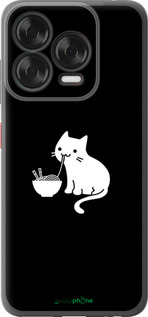 Силиконовый чехол С милым котом на черном фоне для ZTE Nubia V70 Design - 6528u-4084 изображение 