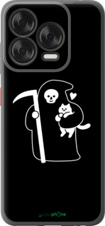 Силиконовый чехол Минималистичный арт: смерть и кошка для ZTE Nubia V70 Design - 6529u-4084 изображение 