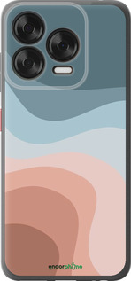 Силиконовый чехол С синими и розовыми волнами в стиле ретро для ZTE Nubia V70 Design - 6532u-4084 изображение 