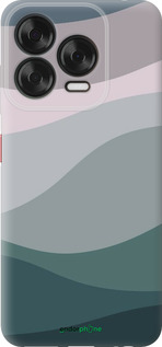 Силіконовий чехол З фіолетовим та бірюзовим ретро-стилем та хвилями для ZTE Nubia V70 Design - 6533u-4084 изображение 