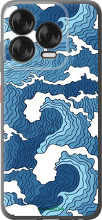 Силиконовый чехол Абстрактный рисунок морских волн для ZTE Nubia V70 Design - 6538u-4084 изображение 