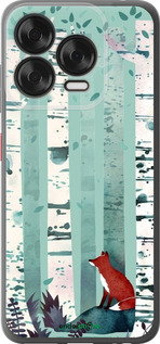 Силиконовый чехол Лис в зелёном лесу для ZTE Nubia V70 Design - 6547u-4084 изображение 