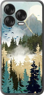 Силиконовый чехол С изображением лесного пейзажа для ZTE Nubia V70 Design - 6548u-4084 изображение 