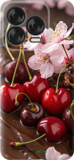 Силиконовый чехол Вишня в шоколаде для ZTE Nubia V70 Design - 6698u-4084 изображение 