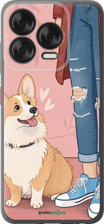 Силиконовый чехол Корги 3 для ZTE Nubia V70 Design - 6707u-4084 изображение 