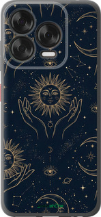 Силіконовий чехол Celestial Harmony: Sun & Moon Gold Mystic Pattern для ZTE Nubia V70 Design - 6778u-4084 изображение 