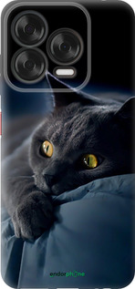 Силіконовий чохол 'Димчастий кіт' для ZTE Nubia V70 Design зображення 2