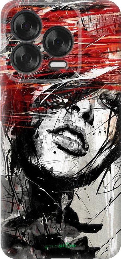 Силіконовий чехол Обличчя дівчини для ZTE Nubia V70 Design - 1162u-4084 изображение 