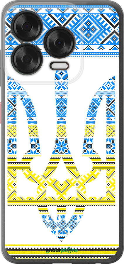 Силіконовий чехол Герб - вишиванка жовто-блакитна  для ZTE Nubia V70 Design - 1197u-4084 изображение 