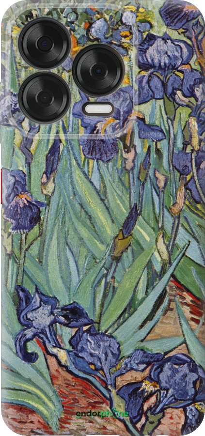 Силиконовый чехол Винсент Ван Гог. Ирисы для ZTE Nubia V70 Design - 161u-4084 изображение 