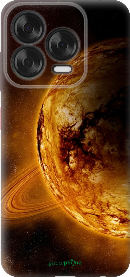 Силіконовий чехол Жовтий Сатурн для ZTE Nubia V70 Design - 170u-4084 изображение 