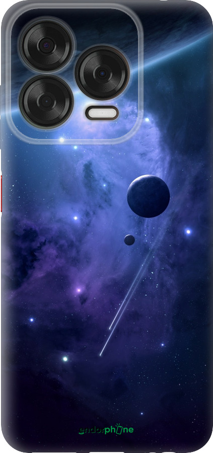 Силиконовый чехол Планеты в синем космосе для ZTE Nubia V70 Design - 171u-4084 изображение 