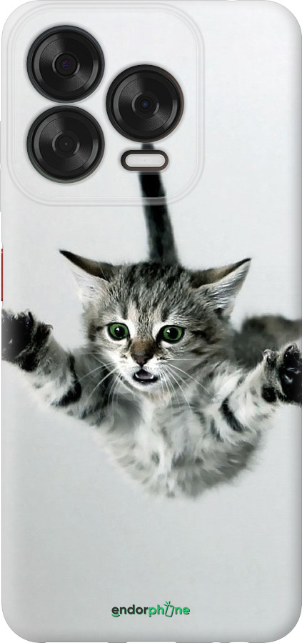 Силіконовий чехол Літаюче кошеня для ZTE Nubia V70 Design - 2322u-4084 изображение 