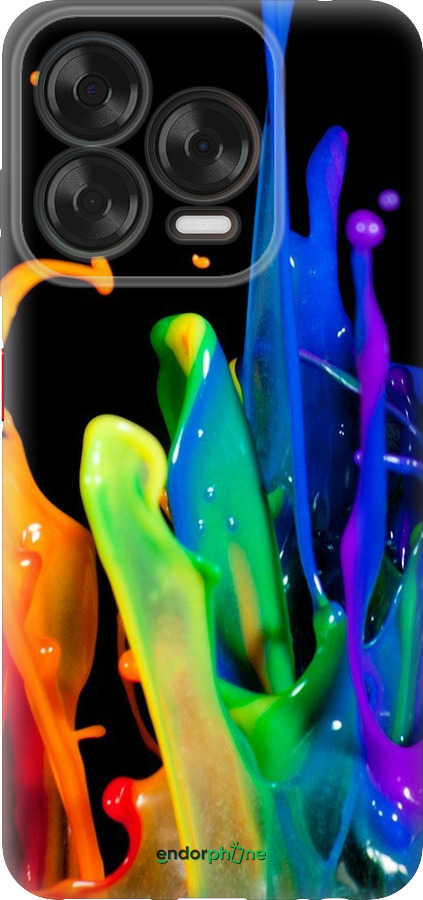 Силиконовый чехол брызги краски для ZTE Nubia V70 Design - 3957u-4084 изображение 