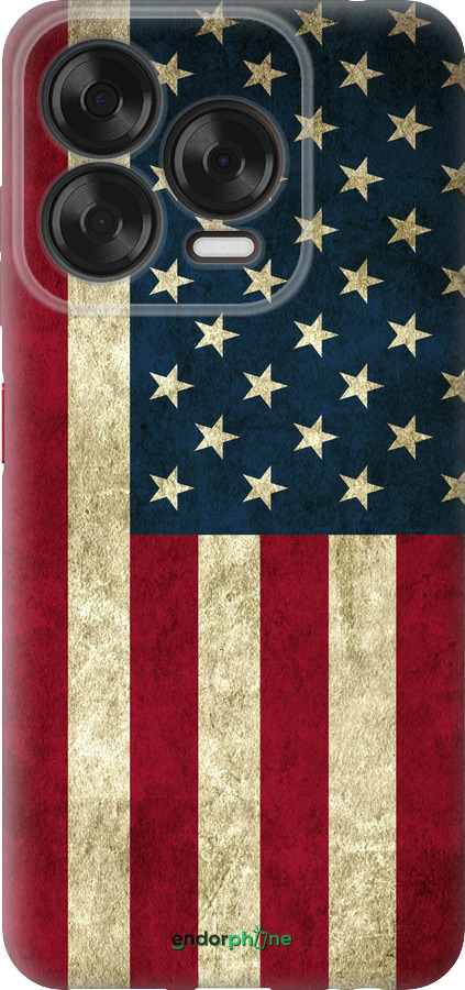 Силиконовый чехол Флаг США для ZTE Nubia V70 Design - 395u-4084 изображение 