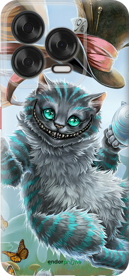 Силиконовый чехол Чеширский кот 2 для ZTE Nubia V70 Design - 3993u-4084 изображение 