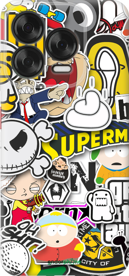 Силиконовый чехол Popular logos для ZTE Nubia V70 Design - 4023u-4084 изображение 