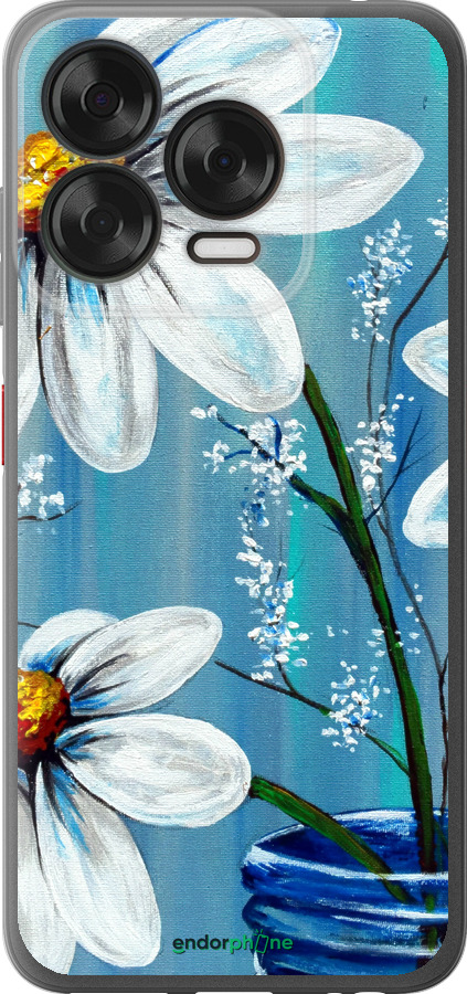 Силиконовый чехол Красивые арт-ромашки для ZTE Nubia V70 Design - 4031u-4084 изображение 
